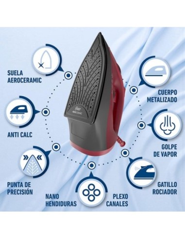 Plancha Oster de vapor con suela de cerámica OS45