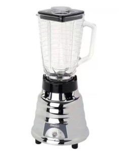Licuadora Clásica Oster Chica Cromada 1V, Vidrio Modelo OS01