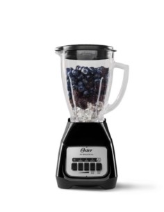 Licuadora Oster Kaliman Vaso Vidrio Negra Botones Modelo...
