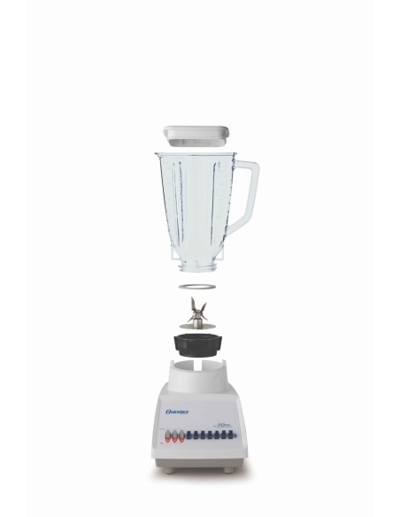 Licuadora Oster Slant Blanca 10V, Plástico, 550 W Modelo OS17