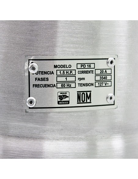 Licuadora PDH Industrial 15 lt acero inoxidable Modelo PD16