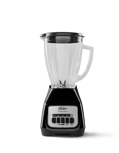 Licuadora Oster Kaliman Vaso Vidrio Negra Botones Modelo OS03
