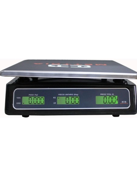 Báscula comercial Mettria 40 kg Batería Recargable, HD04