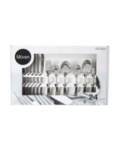 Cubiertos mod Moven Fresno 24 pzas ON03